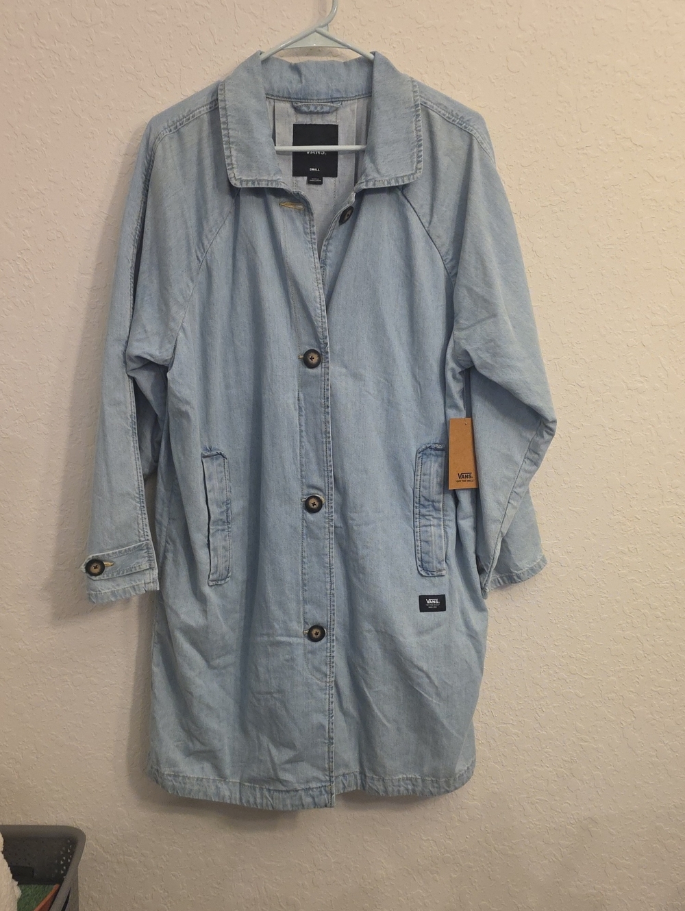 Vans Light Wash Denim Coat Jacket